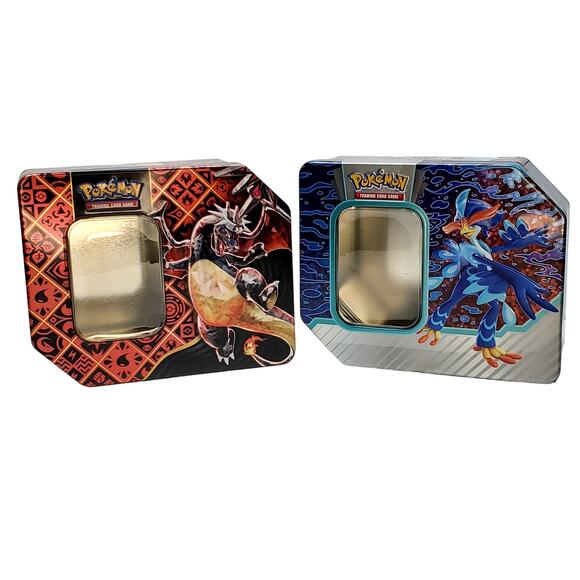 Pokemon Scarlet & Violet Paldean Fates Charzard Quaquaval Ex Collector EMPTY TIN - Picture 1 of 12